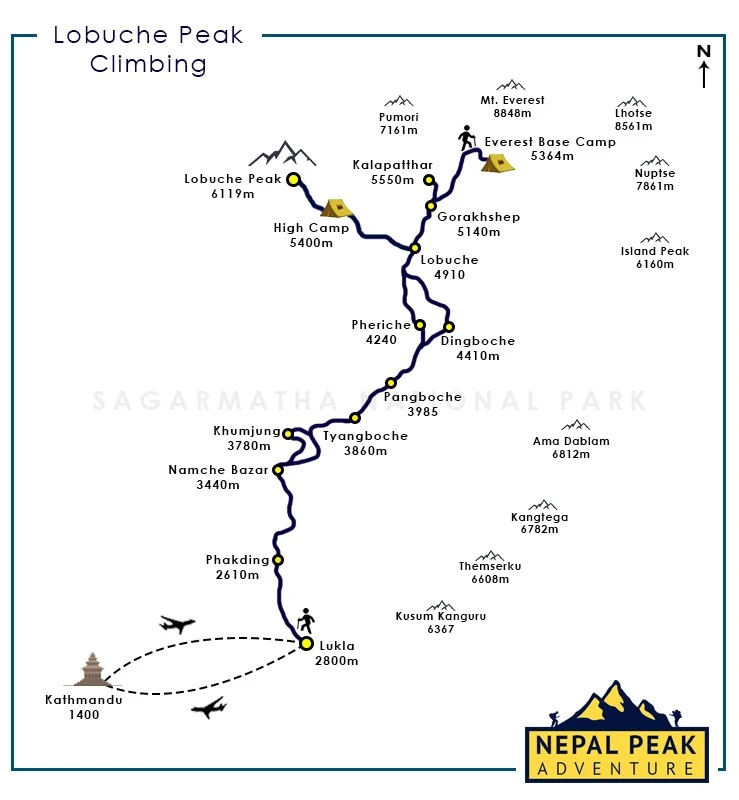 lobuche-peak-climbing-map