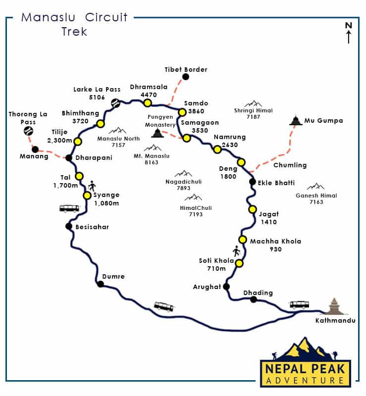 manaslu-circuit-trek-map