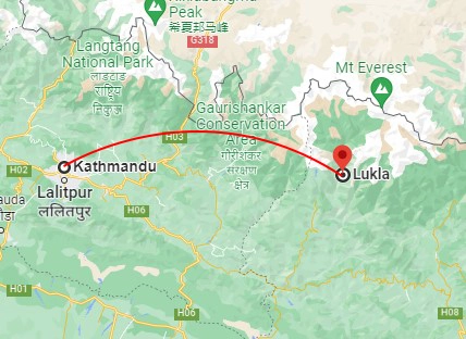 ktm-to-lukla-distance