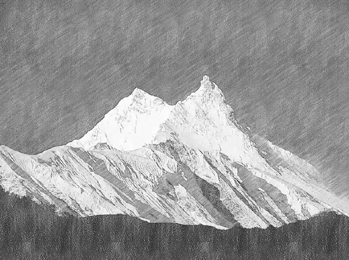 mount-manaslu-beautiful-sketch