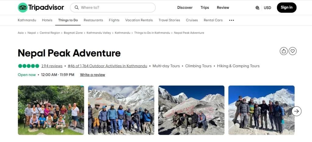 Best Everest Base Camp Trekking Company at TripAdvisior