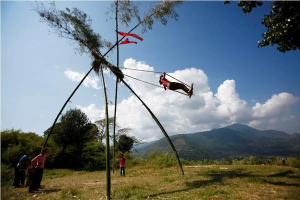 bamboo-swing-dashain-festival